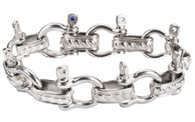 Load image into Gallery viewer, Stainless Steel Men or Women's Boat Jewelry Shackle Bracelet SB226