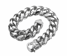 Load image into Gallery viewer, Stainless Steel Designer Curb Link Men&#39;s Bracelet SB229