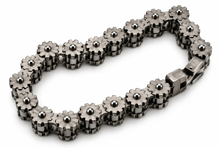 Load image into Gallery viewer, *NEW* 14mm Distressed "Gears" Bike Chain Bracelet Men's Biker Stainless Steel SB244