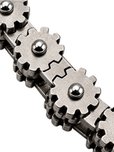 Load image into Gallery viewer, *NEW* 14mm Distressed "Gears" Bike Chain Bracelet Men's Biker Stainless Steel SB244