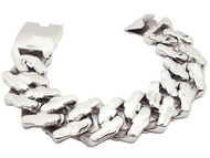 Heavy and Wide Stainless Men's Designer Fancy Link Bracelet SB29