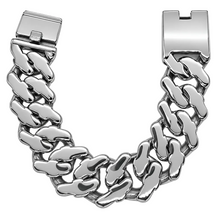 Load image into Gallery viewer, 27mm Cuban Squared Link Bracelet Designer Link Stainless Steel SB29