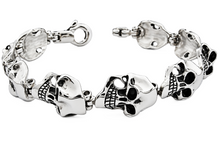 Load image into Gallery viewer, Men's Joker Skull Bracelet Biker Stainless Steel SB30