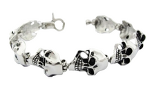 Load image into Gallery viewer, Men's Joker Skull Bracelet Biker Stainless Steel SB30