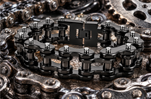 Load image into Gallery viewer, 22mm All Black Bike Chain Bracelet Wide Biker Stainless Steel SB32