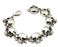 Punisher Skull Stainless Steel Biker Bracelet Unisex SB39