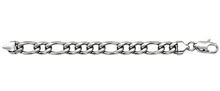 Load image into Gallery viewer, 8mm Figaro Link Bracelet Men's Stainless Steel SB49