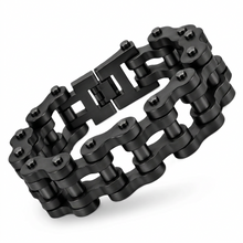 Load image into Gallery viewer, 20mm Gunmetal Rugged Bike Chain Bracelet Men's Biker Stainless Steel SB95