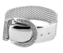 Load image into Gallery viewer, Women&#39;s Jewelry Bling Belt Buckle Adjustable Bracelet Stainless Steel SB99