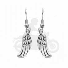 Load image into Gallery viewer, Simple Angel Wing Dangle Earrings French Wires Stainless Steel SE25
