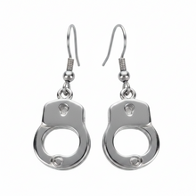 Load image into Gallery viewer, Small Handcuff Dangle Earrings Unisex Stainless Steel SE26