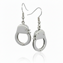 Load image into Gallery viewer, Large Handcuff Dangle Earrings Unisex French Wire Stainless Steel SE29