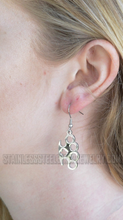 Load image into Gallery viewer, Jewelry Ladies Brass Knuckles French Wire Earrings Stainless Steel SE2