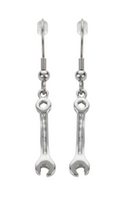 Load image into Gallery viewer, Heavy Metal Jewelry Ladies Wrench French Wire Earrings Stainless Steel