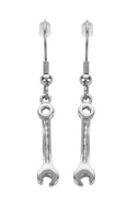 Heavy Metal Jewelry Ladies Wrench French Wire Earrings Stainless Steel SE30