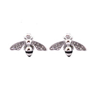 Biker Jewelry's Dragonfly Earrings Crystals Stainless Steel SE38