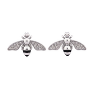 Biker Jewelry's Dragonfly Earrings Crystals Stainless Steel SE38