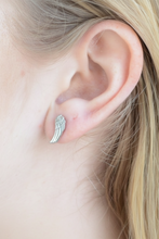 Load image into Gallery viewer, Simple Angel Wing Post Earrings Stainless Steel SE40