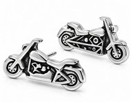 Classic Motorcycle Post Earrings Unisex Stainless Steel SE47