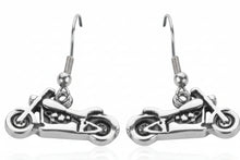 Load image into Gallery viewer, Classic Motorcycle Dangle Earrings Unisex French Wire Stainless Steel SE48
