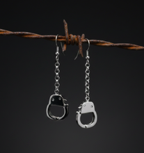 Load image into Gallery viewer, Long Chain Handcuff Dangle Earrings Unisex Stainless Steel SE6