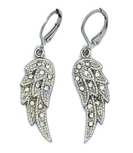 Load image into Gallery viewer, Lever Back Stainless Steel Angel Wing Ladies Earring SE76