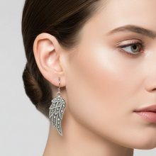 Load image into Gallery viewer, Lever Back Stainless Steel Angel Wing Ladies Earring SE76