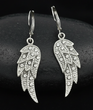 Load image into Gallery viewer, Lever Back Stainless Steel Angel Wing Ladies Earring SE76