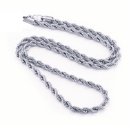 7mm Rope Chain Unisex Necklace Stainless Steel CH7