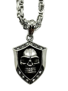 Strong Skull Pendant Four Chains to Choose from Stainless Steel