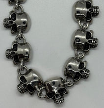 Load image into Gallery viewer, Necklace Stainless Steel Biker Punisher Skull