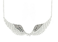 Large Angel Wing Jewelry Women's Pendant & Necklace Stainless Steel Bling SP16
