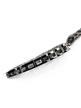 Load image into Gallery viewer, Large Angel Wing &amp; Bling Pendant on Rope Chain Lady Biker Necklace Stainless Steel SP21