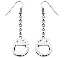 Load image into Gallery viewer, Women's Handcuff Necklace &amp; Earring Set Stainless Steel SE3-SET