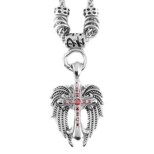 Angel Religious Jewelry Ladies Pendant Necklace Stainless Steel