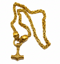 Load image into Gallery viewer, Thor's Hammer Necklace 3 colors Stainless Steel 24-inch Necklace SP54