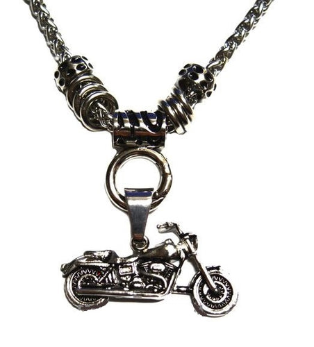 Heavy Metal Jewelry Ladies Motorcycle Biker Pendant Stainless Steel