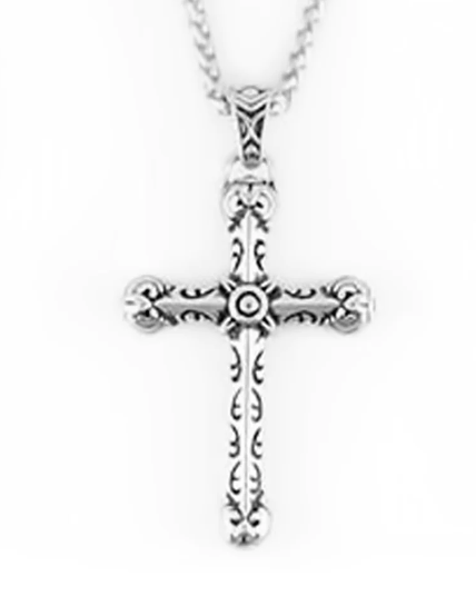 Heavy Metal Jewelry Tribal Cross Pendant Necklace Stainless Steel Religious Jewelry