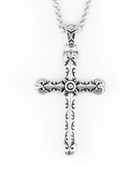Tribal Cross Necklace Designer Chain Stainless Steel Religious Jewelry SP59