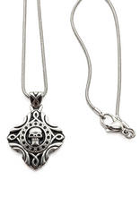 Load image into Gallery viewer, Gothic Skull Necklace Unisex Pendant &amp; Chain Stainless Steel SP5