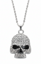 Load image into Gallery viewer, Women's Bling Skull Pendant Stainless Steel Heavy Metal Jewelry SP60