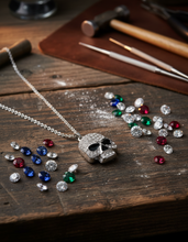 Load image into Gallery viewer, Women's Bling Skull Pendant Stainless Steel Heavy Metal Jewelry SP60