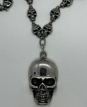 Load image into Gallery viewer, Skull Necklace with Skull Pendent Stainless Steel Skull Jewelry
