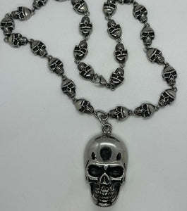 Skull Necklace with Skull Pendent Stainless Steel Skull Jewelry