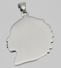 Load image into Gallery viewer, Native Chief Pendant Necklace – 4mm Rope Chain Stainless Steel <br> SP77-R