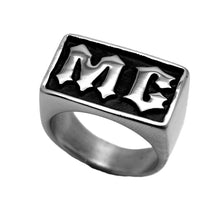 Load image into Gallery viewer, Heavy Metal Jewelry Men&#39;s MC Motorcycle Biker Ring Stainless Steel