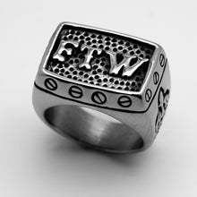 Load image into Gallery viewer, "FTW" Signet Ring Biker Stainless Steel Ring SR111