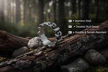 Load image into Gallery viewer, Skulls and Bullets Ring Men's Stainless Steel SR145