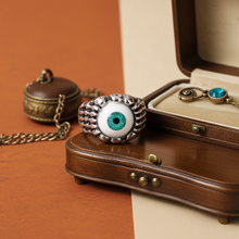 Load image into Gallery viewer, Eyeball Ring Unisex Biker Stainless Steel SR150