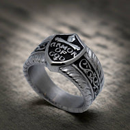 Armor of God Ring Men's Religious Biker Stainless Steel Ring SR154